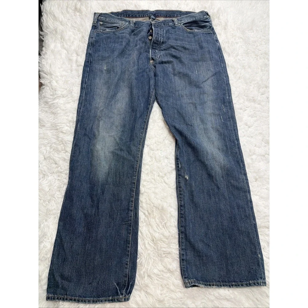 Polo Ralph‎ Lauren Men's Vintage Jeans 40 40x31 Straight Fit Baggy Denim 90's